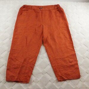 Eileen Fisher Orange Ankle Pants